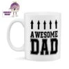 Awesome Dad Standard Mug -CheekyNeep Store 10oz ceramic mug awesome dad CN 0001 0049 by cheekyneep.com