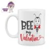 Bee My Valentine Standard Mug -CheekyNeep Store 10oz ceramic mug bee my valentine CN 0001 0277 by cheekyneep com