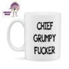 Chief Grumpy Fucker Standard Mug -CheekyNeep Store 10oz ceramic mug cheif grumpy fucker CN 0001 0167 by cheekyneep.com