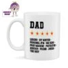 Dad ***** Legend.... Standard Mug 1 Dad ***** Legend.... Standard Mug -CheekyNeep Store 10oz ceramic mug five star dad CN 0001 0055 by cheekyneep.com
