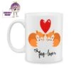 Foxy Love Standard Mug 1 Foxy Love Standard Mug -CheekyNeep Store 10oz ceramic mug foxy love CN 0001 0284 by cheekyneep com