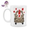 Gnome Trucking (Leopard) Standard Mug -CheekyNeep Store 10oz ceramic mug gnome trucking leopard CN 0001 0287 by cheekyneep com