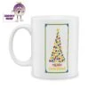 Heart Christmas Tree Standard Mug -CheekyNeep Store 10oz ceramic mug heart christmas tree CN 0001 0481 by cheekyneep com