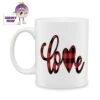 Love (Check) Standard Mug -CheekyNeep Store 10oz ceramic mug love check CN 0001 0310 by cheekyneep com