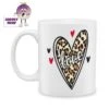 Love Heart (Leopard) Standard Mug -CheekyNeep Store 10oz ceramic mug love heart leopard CN 0001 0312 by cheekyneep com