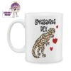 Lovasaurus Rex (Leopard) Standard Mug -CheekyNeep Store 10oz ceramic mug loveasaurus rex leopard CN 0001 0324 by cheekyneep com