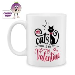 My Cat Is My Valentine (Black) Standard Mug