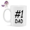 #1 Dad Standard Mug 2 #1 Dad Standard Mug -CheekyNeep Store 10oz ceramic mug number 1 dad CN 0001 0057 by cheekyneep.com