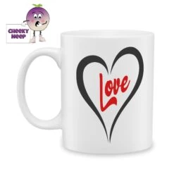 Red Heart (Outline) Standard Mug