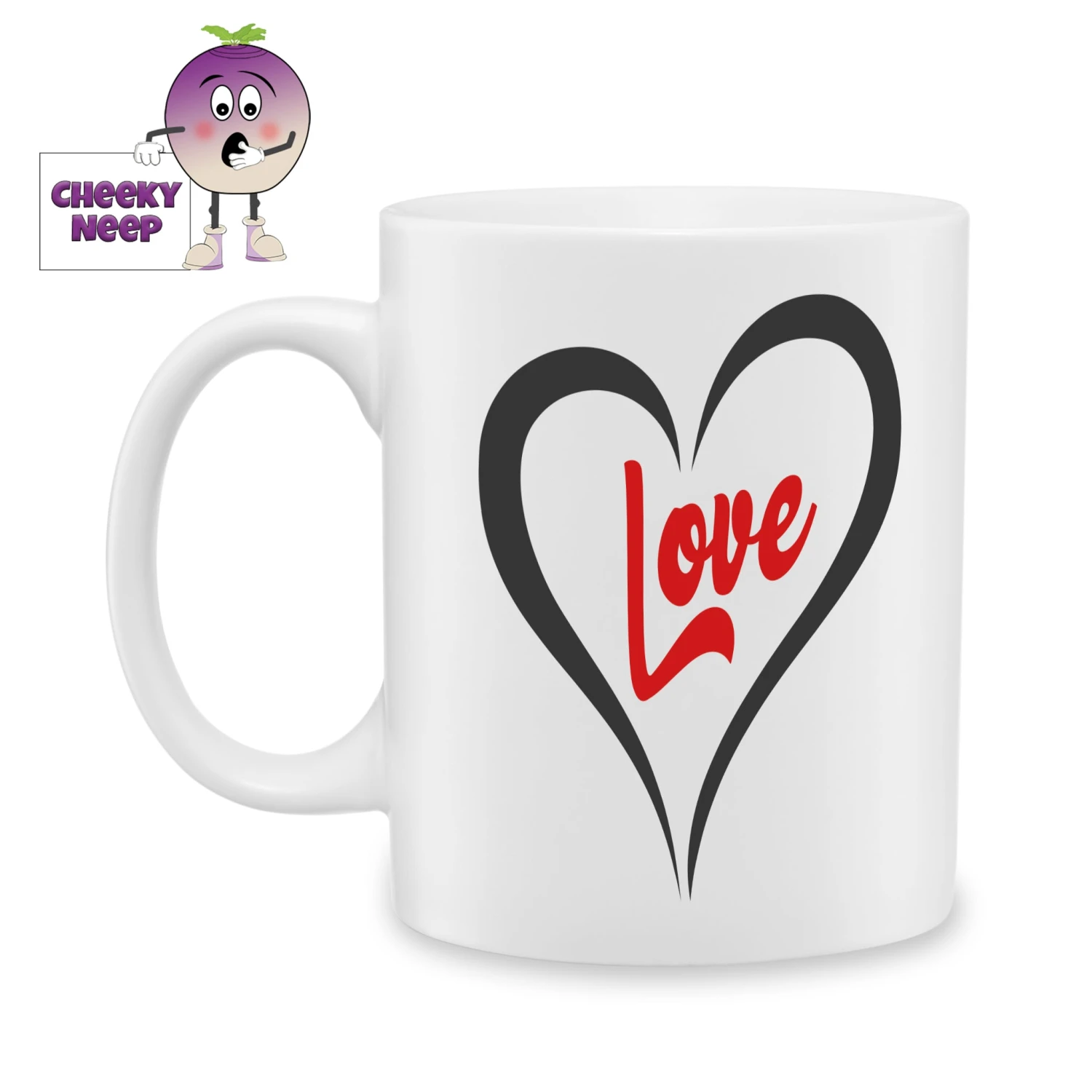 Red Heart (Outline) Standard Mug 3 Red Heart (Outline) Standard Mug