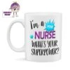 I'm A Nurse What's Your Superpower? Standard Mug -CheekyNeep Store 10oz ceramic mug superpower nurse CN 0001 0017 by cheekyneep.com