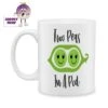 Two Peas In A Pod Standard Mug -CheekyNeep Store 10oz ceramic mug two peas in a pod CN 0001 0335 by cheekyneep com