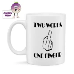 Two Words One Finger Standard Mug