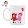 Valentine Monsters Standard Mug -CheekyNeep Store 10oz ceramic mug valentine monster CN 0001 0336 by cheekyneep com