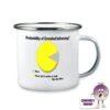 Enamel Camping Mug Saying "Probability Of Grandad Behaving?..." -CheekyNeep Store 10oz enamel camping mug probability of grandad behaving CN 0003 0065 by cheekyneep.com