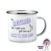 Enamel Camping Mug Showing "I'm Retired...Pain In The Ass" 1 Enamel Camping Mug Showing "I'm Retired...Pain In The Ass" -CheekyNeep Store 10oz enamel camping mug retired pain ass CN 0003 0002 by cheekyneep.com