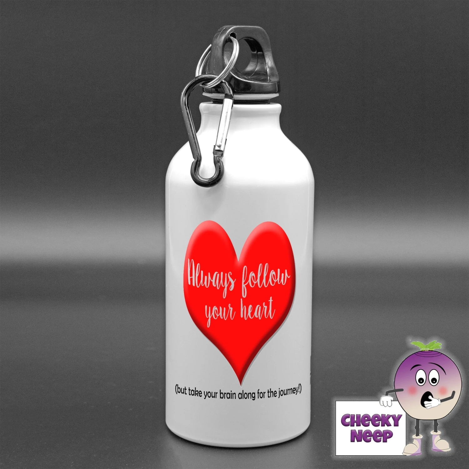 400ml Water Bottle Showing "Always Follow Your Heart..." 3 400ml Water Bottle Showing "Always Follow Your Heart..."