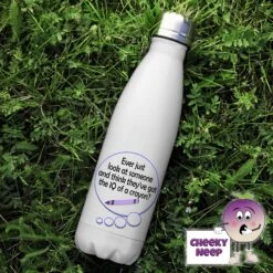 500ml Insulated Thermal Flask Showing "Ever Just Look ....IQ Of A Crayon?"