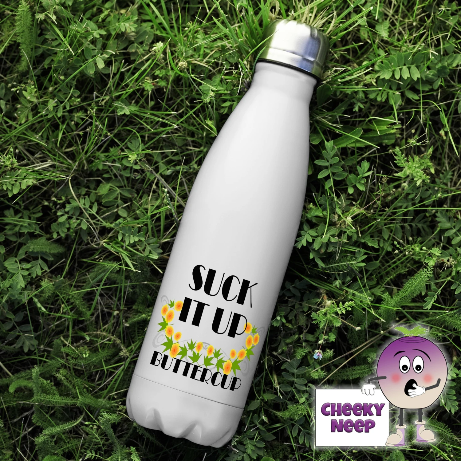 500ml Insulated Thermal Flask Showing "Suck It Up Buttercup" 3 500ml Insulated Thermal Flask Showing "Suck It Up Buttercup"