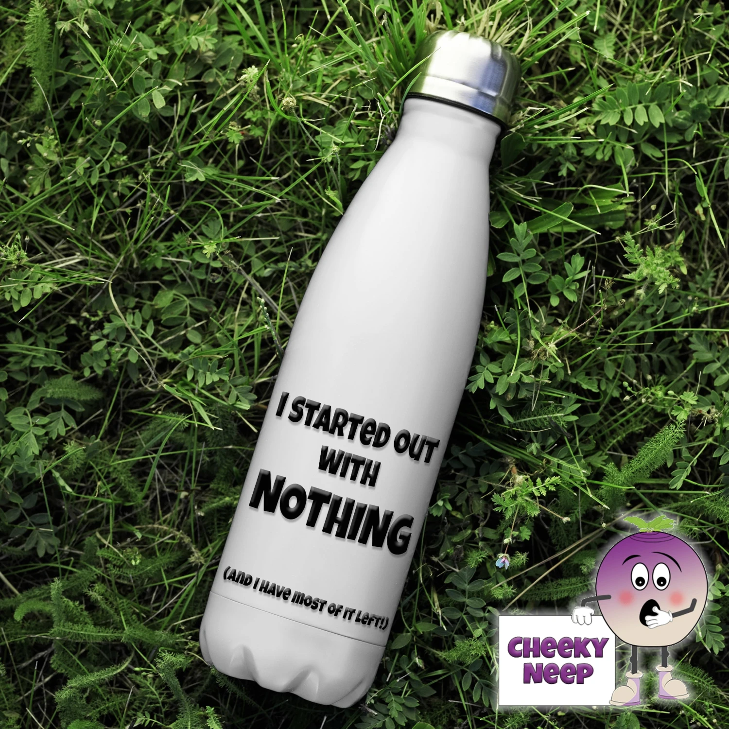 500ml Insulated Thermal Flask Showing "I Started With Nothing...." 3 500ml Insulated Thermal Flask Showing "I Started With Nothing...."