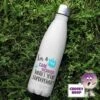 500ml Insulated Thermal Flask Showing "I'm A Care Worker What's Your Superpower?" -CheekyNeep Store 500ml insulated thermal flask superpower care worker CN 0006 0036 by cheekyneep.com
