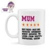 Mum ***** Best Friend Standard Mug -CheekyNeep Store 5starmum