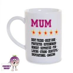 8oz Porcelain Mug Saying "Mum ***** Best Friend - Great Cook .."