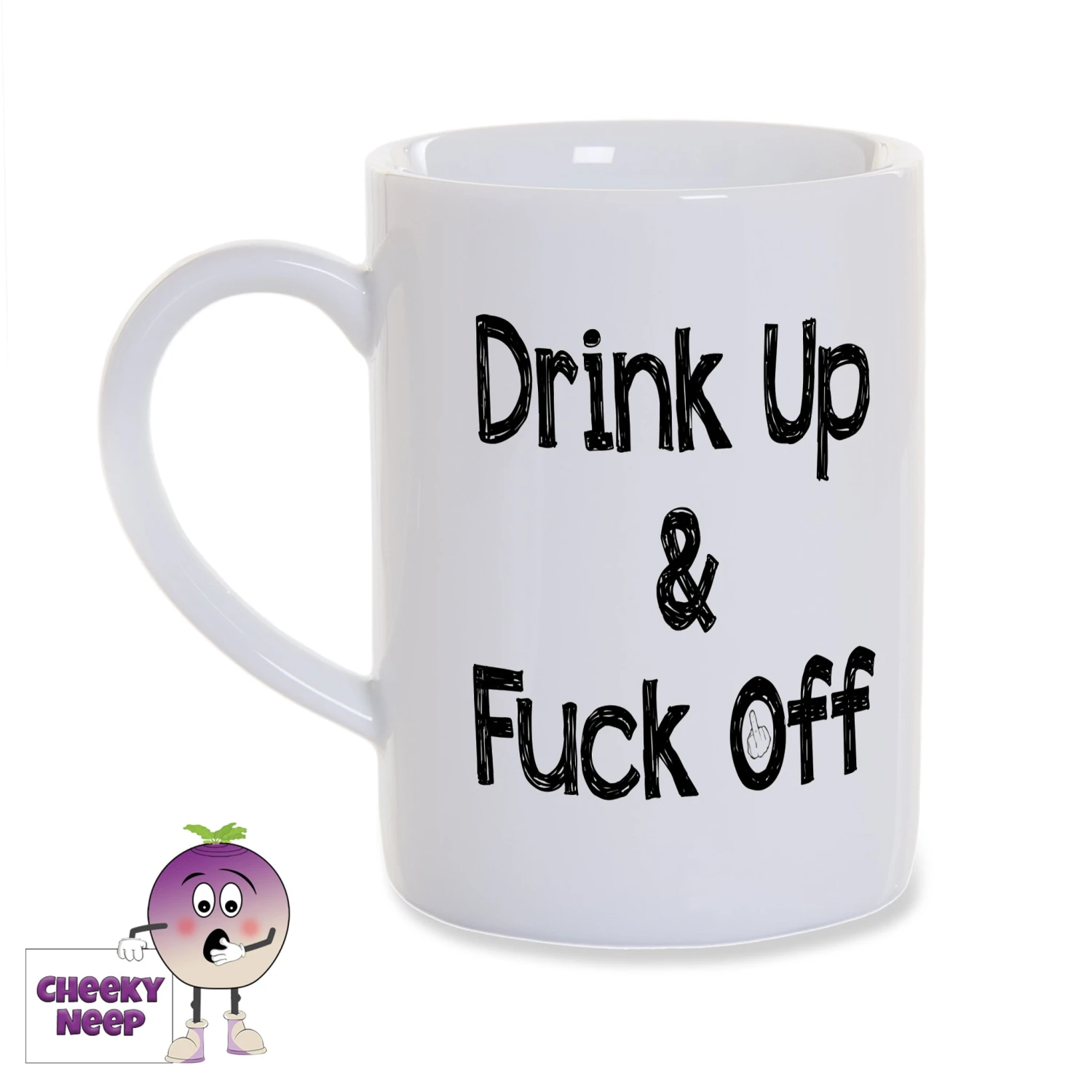 8oz Porcelain Mug Saying "Drink Up & Fuck Off" 3 8oz Porcelain Mug Saying "Drink Up & Fuck Off"