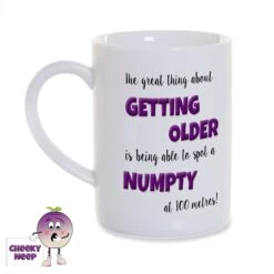 8oz Porcelain Mug Saying "The Great Thing .....Numpty.."