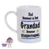 8oz Porcelain Mug Saying "Dad Knows A Lot, Grandad Knows.."