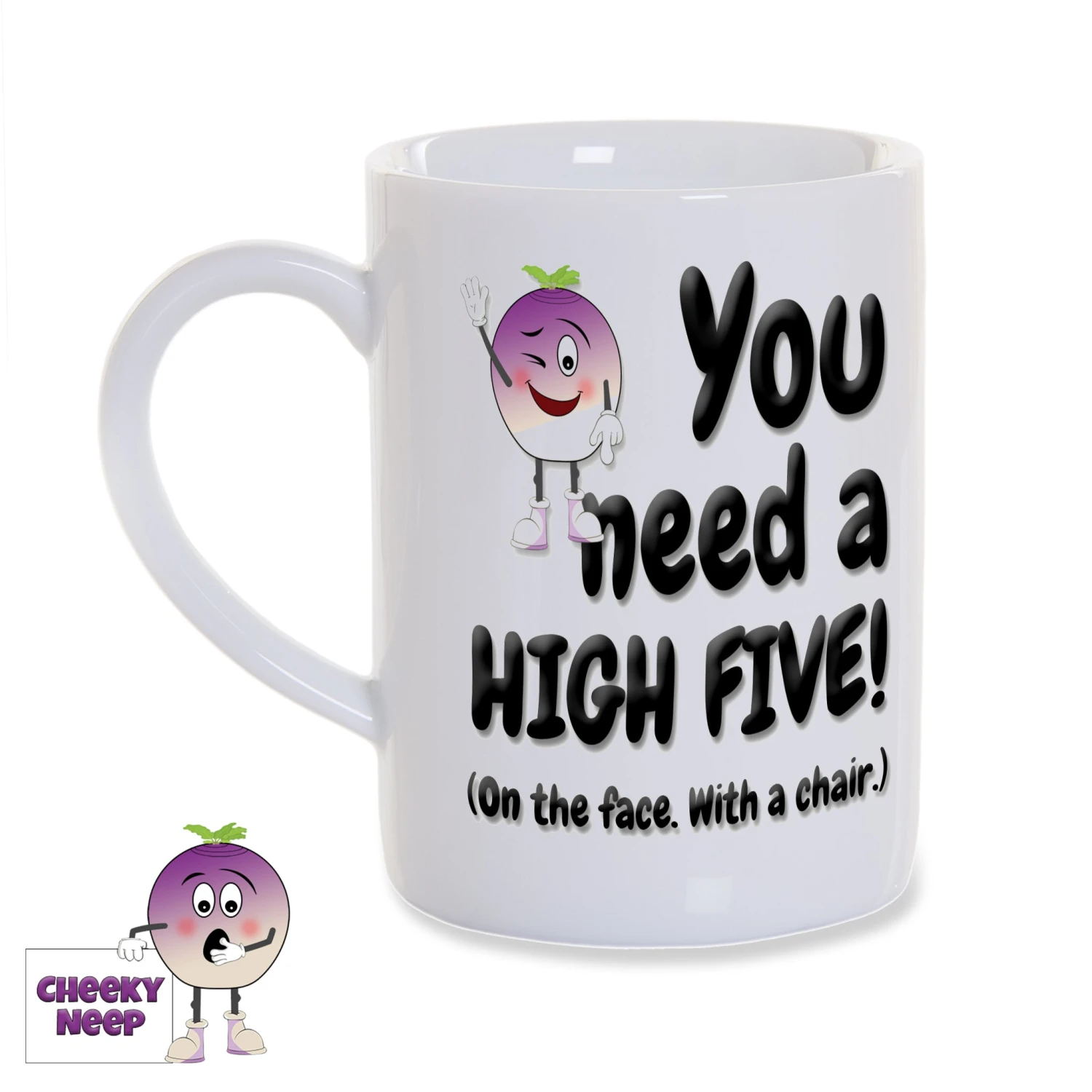 8oz Porcelain Mug Saying "You Need A High Five..." 3 8oz Porcelain Mug Saying "You Need A High Five..."