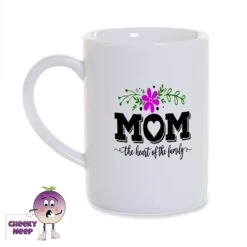 Mom The Heart Of The Family 8oz Porcelain Mug