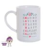 Mother Scrabble Text 8oz Porcelain Mug -CheekyNeep Store 8oz porcelain mug mother scrabble text CN 0002 0440 cheekyneep.com