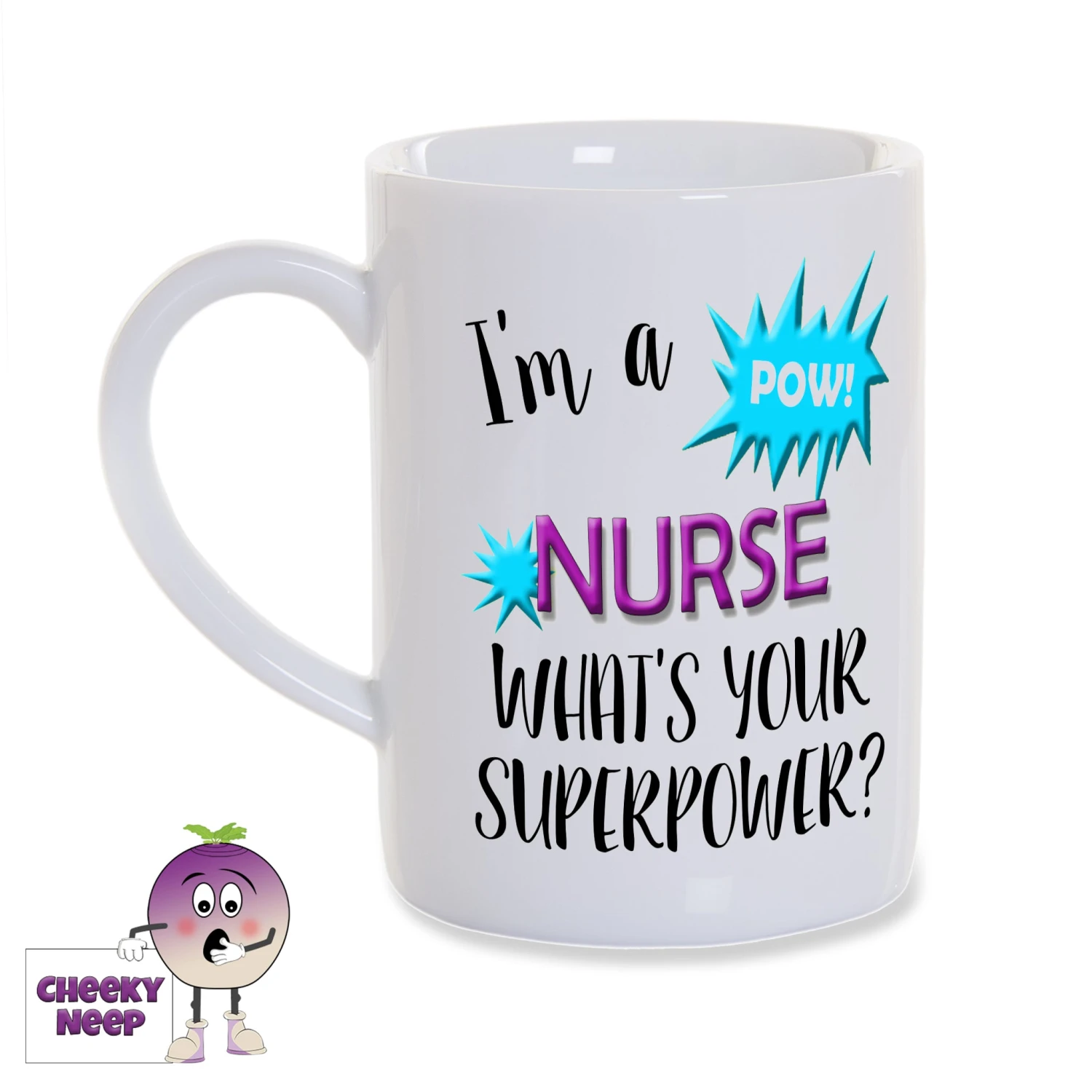8oz Porcelain Mug Saying "I'm A Nurse What's Your Superpower?" 3 8oz Porcelain Mug Saying "I'm A Nurse What's Your Superpower?"