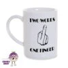 8oz Porcelain Mug Saying "Two Words One Finger" 2 8oz Porcelain Mug Saying "Two Words One Finger" -CheekyNeep Store 8oz porcelain mug two words one finger CN 0002 0004 by cheekyneep.com