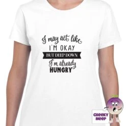 Already Hungry Tee -CheekyNeep Store Alreadyhungryteewomenwhite