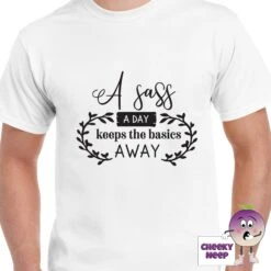 A Sass A Day Tee -CheekyNeep Store Asassadayteemenwhite