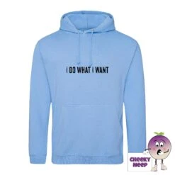 I Do What I Want Hoodie -CheekyNeep Store IdowhatIwantcornflowerbluehoodie