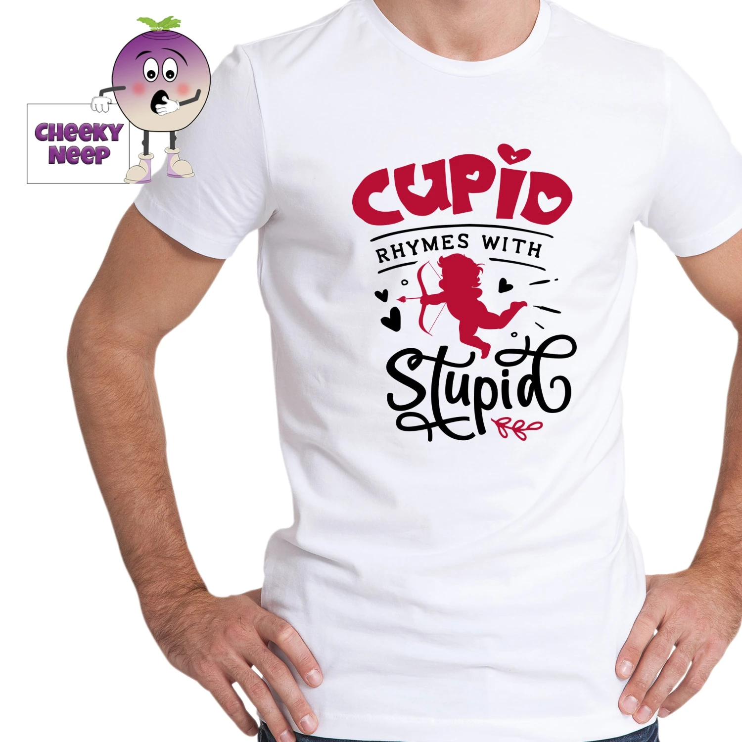 Cupid Rhymes With Stupid Tee 4 Cupid Rhymes With Stupid Tee - Image 2