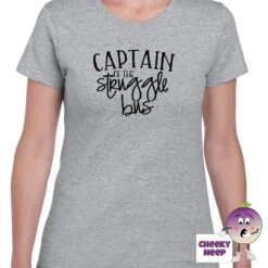 Captain Of The Struggle Bus Tee -CheekyNeep Store captainofthestrugglebusteewomangrey