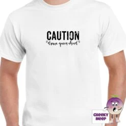 Caution Drama Queen Ahead Tee -CheekyNeep Store cautiondramaqueenaheadteemanwhite