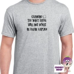 Changing The Toilet Paper Will Not Result In Brain Damage Tee -CheekyNeep Store changingthetoiletpaperteemangrey