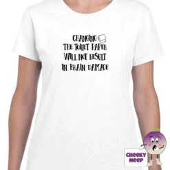 Changing The Toilet Paper Will Not Result In Brain Damage Tee -CheekyNeep Store changingthetoiletpaperteewomanwhite