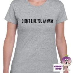 Didn't Like You Anyway Tee -CheekyNeep Store didntlikeyouanywayteewomangrey