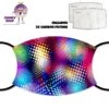 Abstract Spots Face Cover With Filters -CheekyNeep Store face cover abstract spots CN 0018 0183 by cheekyneep.com