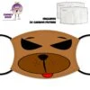 Bear Face Cover With Filters -CheekyNeep Store face cover bear face CN 0018 0081 by cheekyneep.com