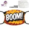 Boom Face Cover With Filters -CheekyNeep Store face cover boom CN 0018 0223 by cheekyneep.com
