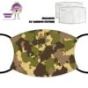 Camouflage Face Cover With Filters -CheekyNeep Store face cover camouflage CN 0018 0158 by cheekyneep.com
