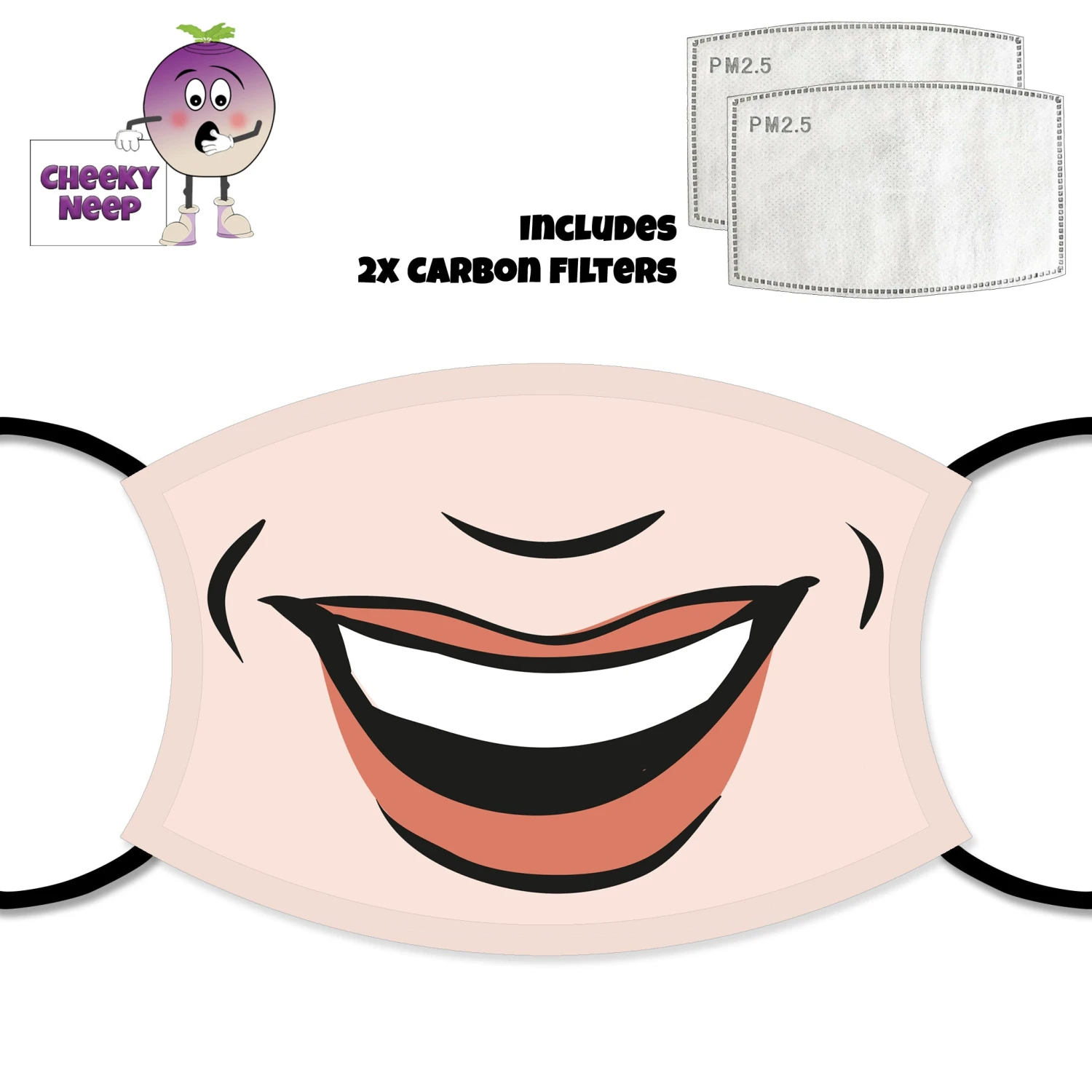 Cartoon Smile Face Cover With Filters 3 Cartoon Smile Face Cover With Filters