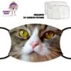 Tortoise Cat Face Cover With Filters -CheekyNeep Store face cover cat 3 CN 0018 0117 by cheekyneep.com